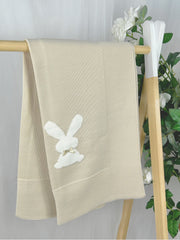 Pex Beige Bunny Blanket