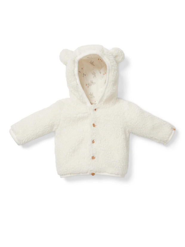 Little Dutch Unisex Cream Teddy Jacket