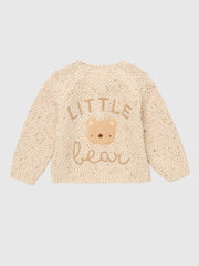 Baby 'Little Bear’ Beige  Cardigan (0M-12M)