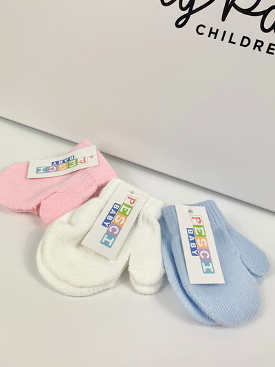 Baby Mittens with Connecters - 3 Colours