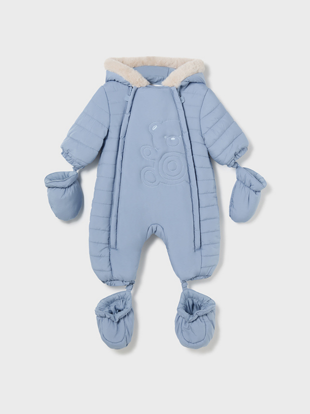 Mayoral Baby Boy Blue Teddy Snowsuit