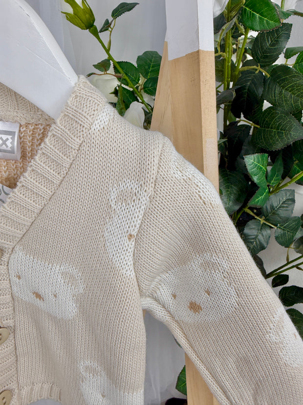 Pex Boys 'Benny' Cardigan (0M - 12M) - Natural