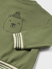 Mayoral Toddler Boy Green Bear Soft Jacket