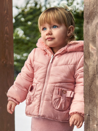 Mayoral Toddler Girl Reversible Coat - 2 Colours