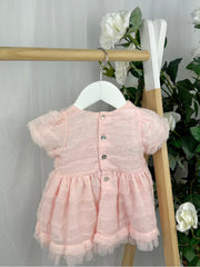 Mintini Baby Girl Pink Tulle Dress (3M - 2Y)