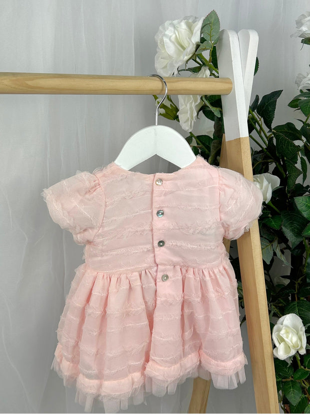 Mintini Baby Girl Pink Tulle Dress (3M - 2Y)
