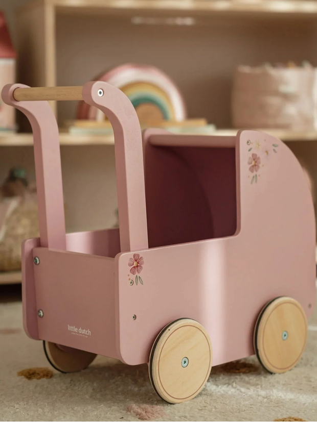 Little Dutch Wooden Doll Pram - Fairy Garden