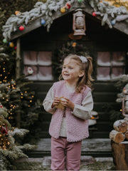 Mayoral Toddler Girl Pink Fur Vest (12M-4Y)