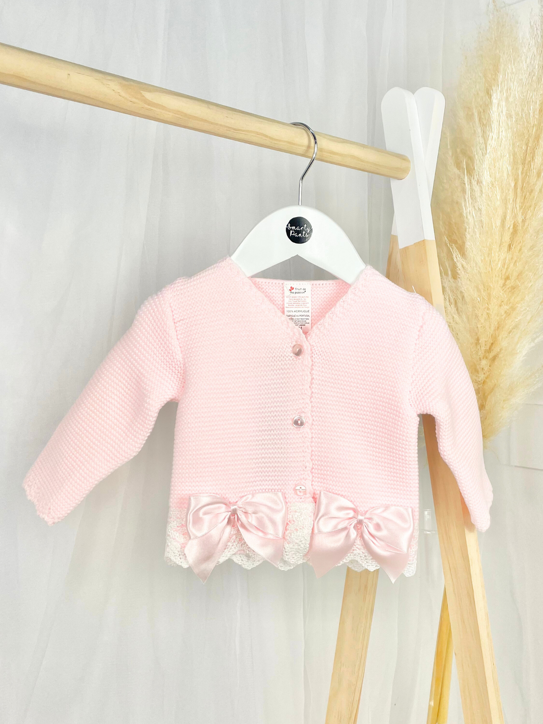 Baby girls pink cardigan best sale