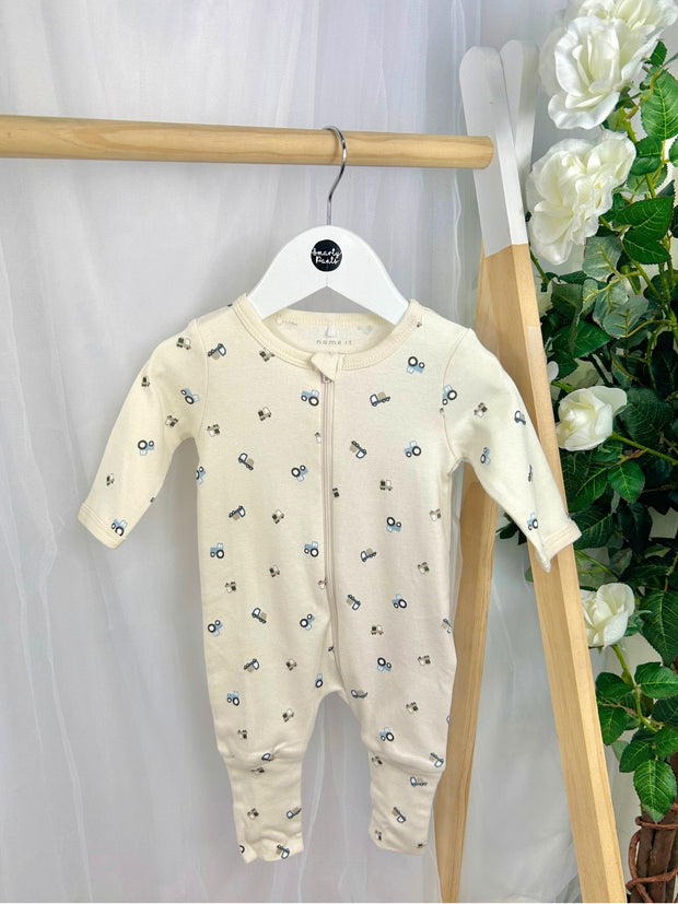 Name It Baby Boy Basics 2 Pack Car Babygrows