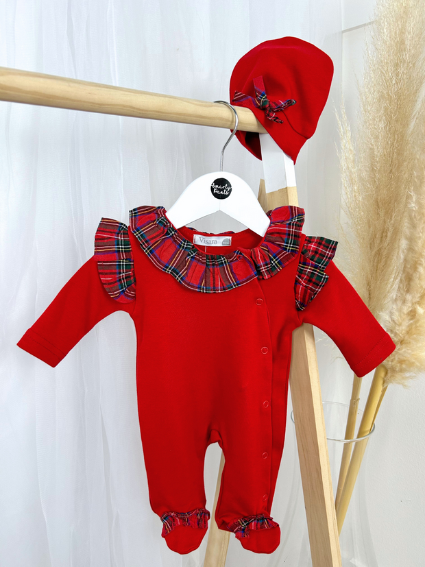 Festive Babygrow & Hat Set - 2 Colours