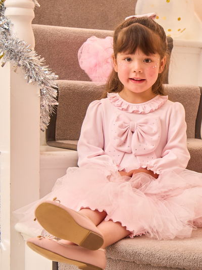 Caramelo Kids Girls Pink Tulle Dress (1Y - 6Y)