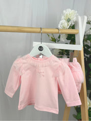 Mintini Girls Pink Top & Sparkly Bloomers (3M-2Y)