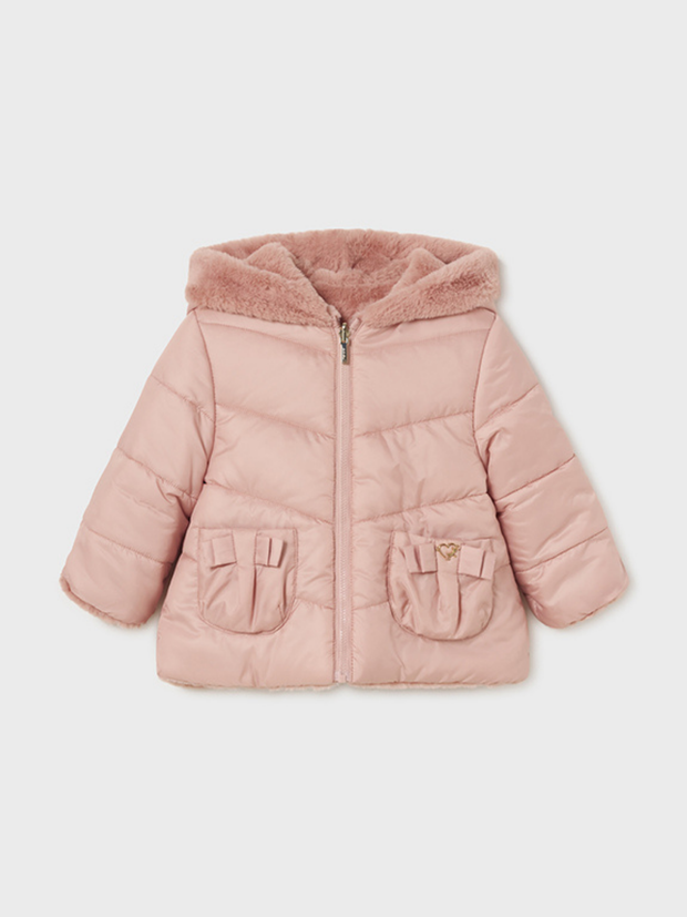 Mayoral Toddler Girl Reversible Coat - 2 Colours