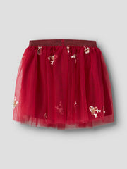 Name It Girls Red Tulle Reindeer Skirt (18M-6Y)