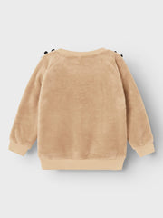 Name It Beige Fluffy Christmas Jumper (18M-6Y)