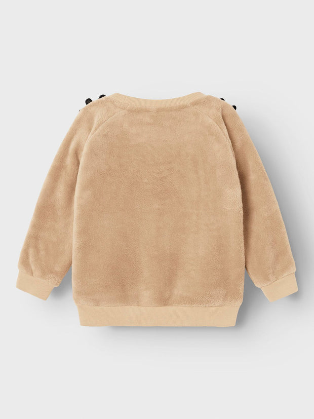 Name It Beige Fluffy Christmas Jumper (18M-6Y)