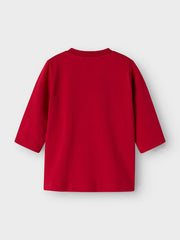 Name It Babys Red Snowman Top (0M-18M)