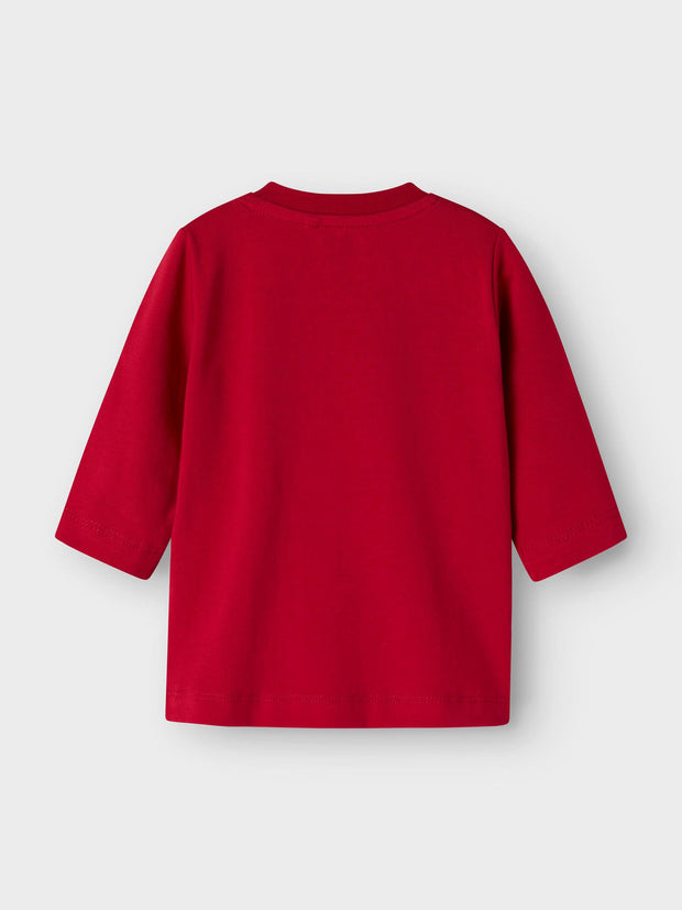 Name It Babys Red Snowman Top (0M-18M)