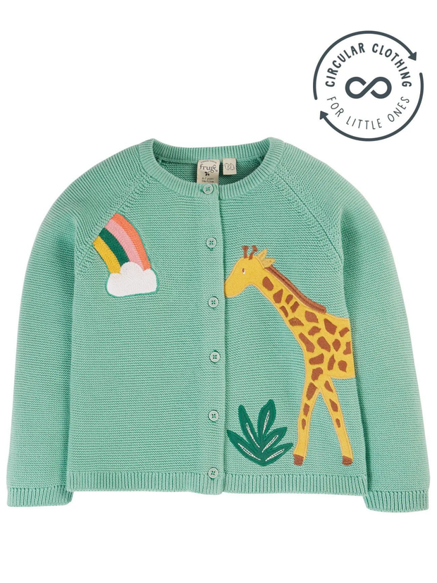 Frugi Organic Cotton Colby Cardigan - Giraffe