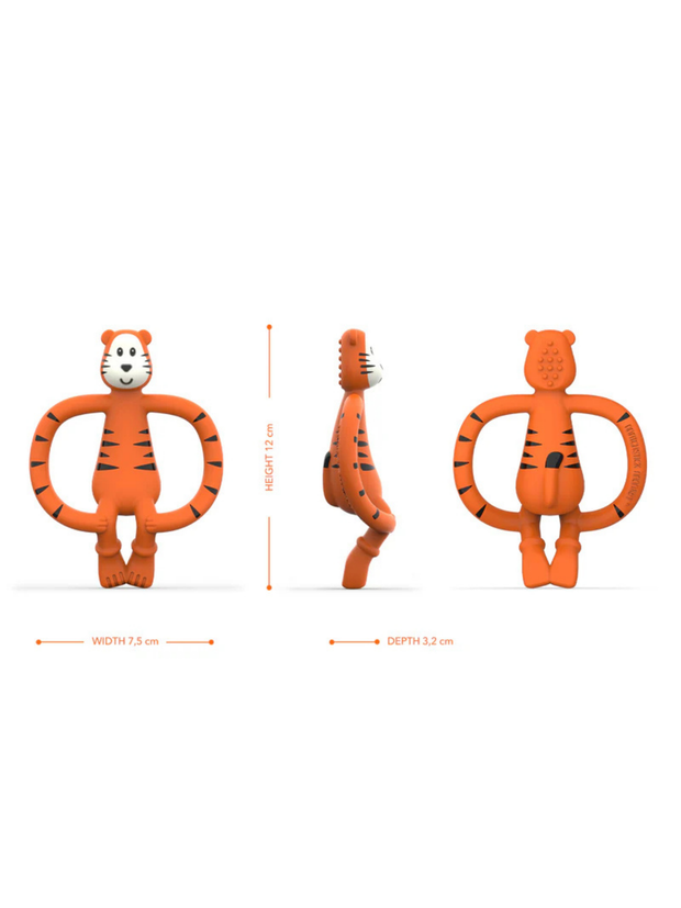 Matchstick Monkey Animal Teether - Teddy Tiger