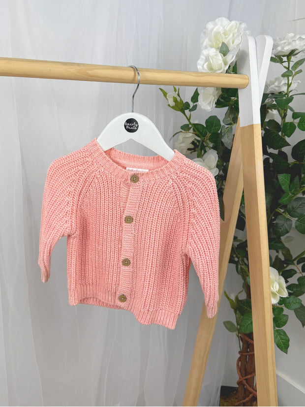 Baby 'Little Love' Pink Cardigan (0M-12M)