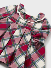 Mayoral Baby Girl Red Tartan Dress