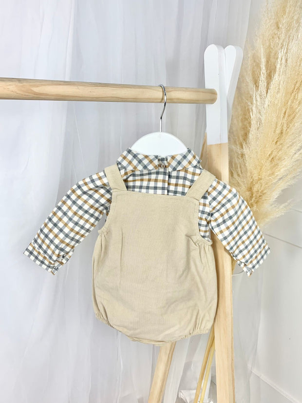 Baby Boy Jasper Dungaree Romper