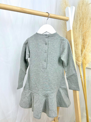 iDo Girls Grey Dress With Bow