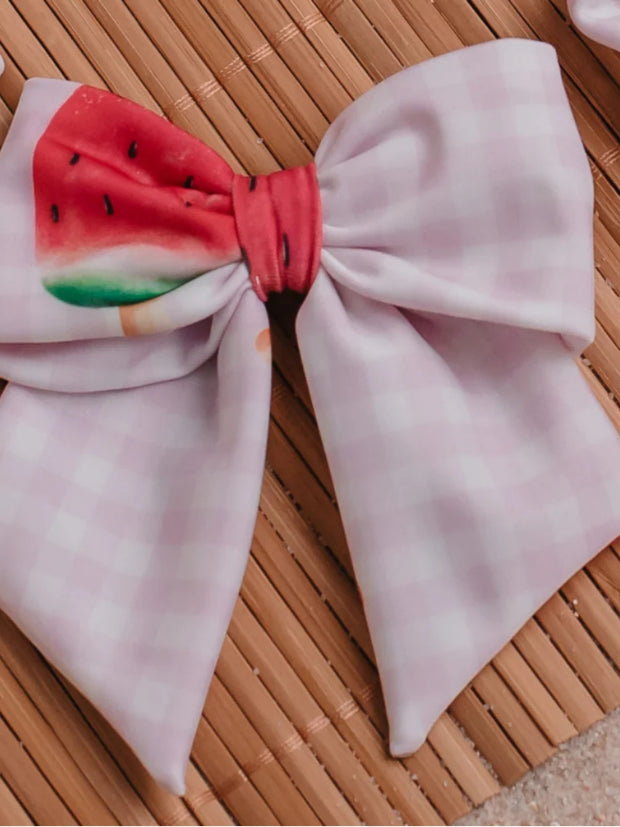 Meia Pata Watermelon Bow