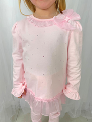 Mintini Girls Pink Diamante Legging Set (12M - 5Y)