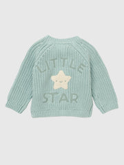 Baby 'Little Star' Sage Cardigan (0M-12M)