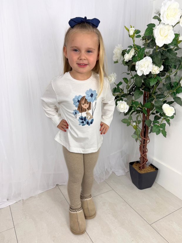 Mayoral Junior Girl Floral Double Legging Set (3Y-8Y)