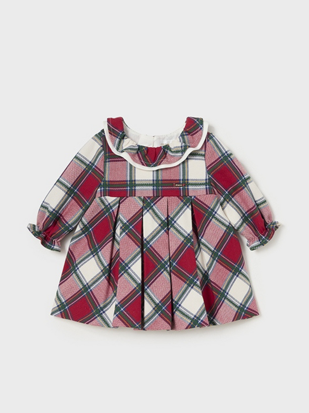 Mayoral Baby Girl Red Tartan Dress