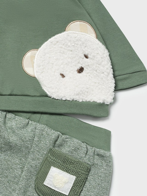 Mayoral Baby Boy 2 Pack Teddy Outfit Sets - Khaki/Cream