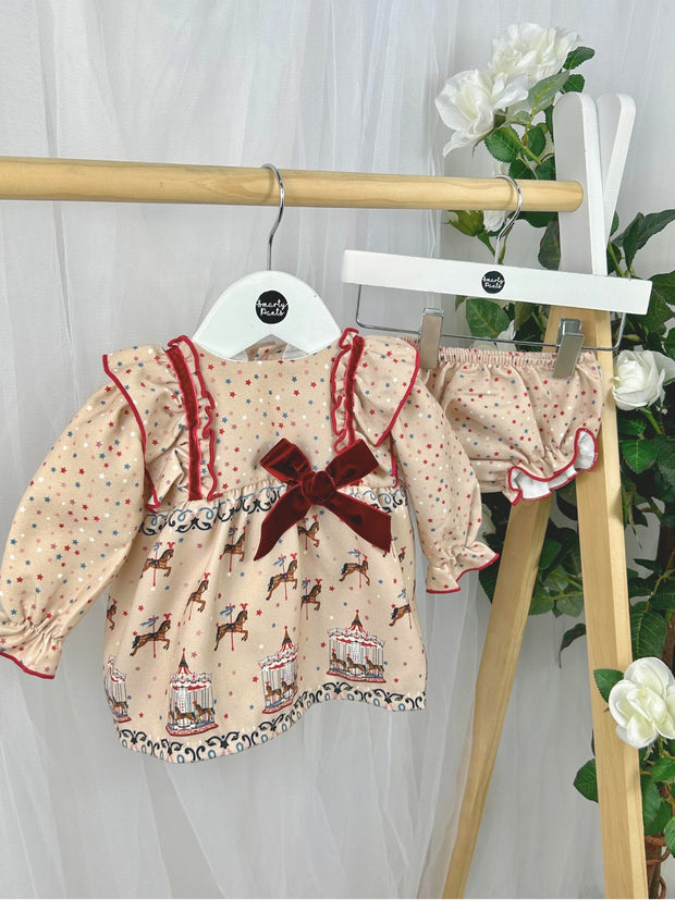 Pex Girls 'Carousel' Dress & Bloomers (0M-2Y)