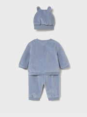 Mayoral Baby Boy 3 Piece Blue Corduroy Set (1M-18M)