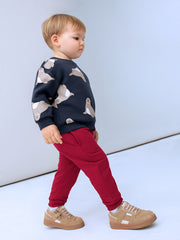 Mayoral Toddler Boy Red Cuffed Joggers (12M-4Y)