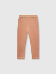 Mayoral Junior Girl Pink Velvet Leggings (3Y-8Y)
