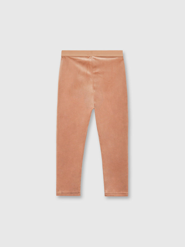 Mayoral Junior Girl Pink Velvet Leggings (3Y-8Y)