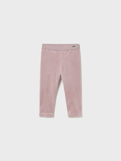 Mayoral Toddler Girl Pink Velvet Leggings (12M-4Y)