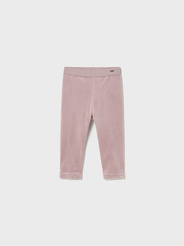 Mayoral Toddler Girl Pink Velvet Leggings (12M-4Y)