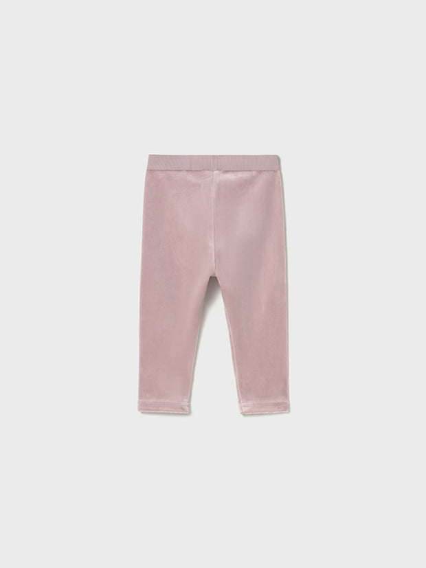 Mayoral Toddler Girl Pink Velvet Leggings (12M-4Y)