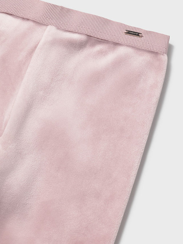 Mayoral Toddler Girl Pink Velvet Leggings (12M-4Y)