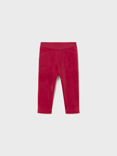Mayoral Toddler Girl Cerise Velvet Leggings (12M-4Y)