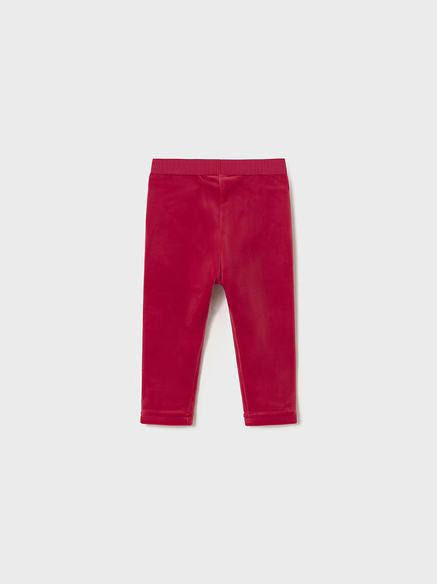 Mayoral Toddler Girl Cerise Velvet Leggings (12M-4Y)