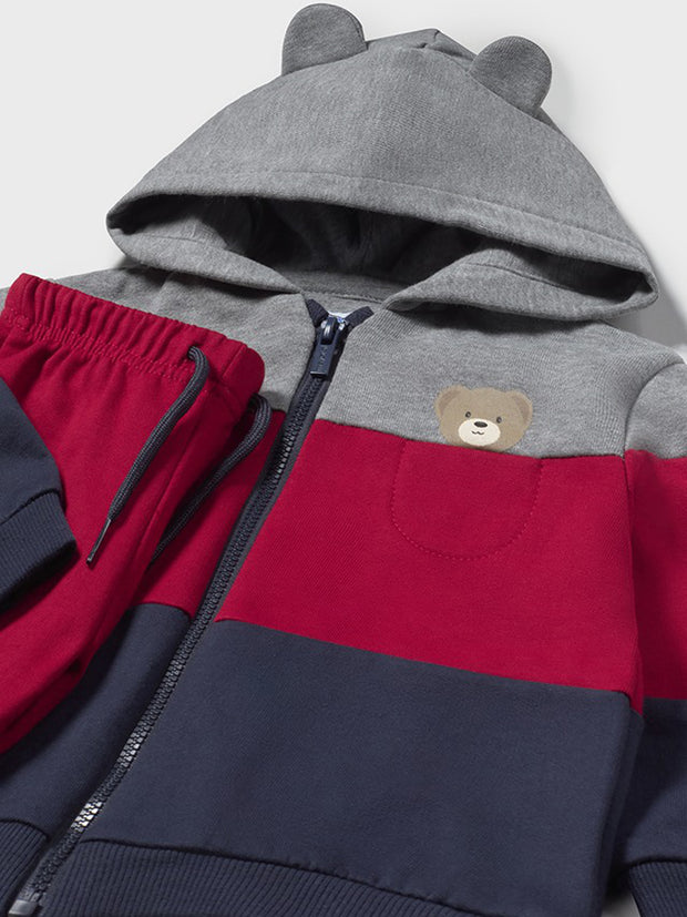 Mayoral Toddler Boy Navy & Red Bear Tracksuit (12M-4Y)