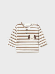 Mayoral Baby Boy Brown Dog Top Set - 2 Pack (2M-12M)