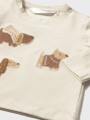 Mayoral Baby Boy Brown Dog Top Set - 2 Pack (2M-12M)