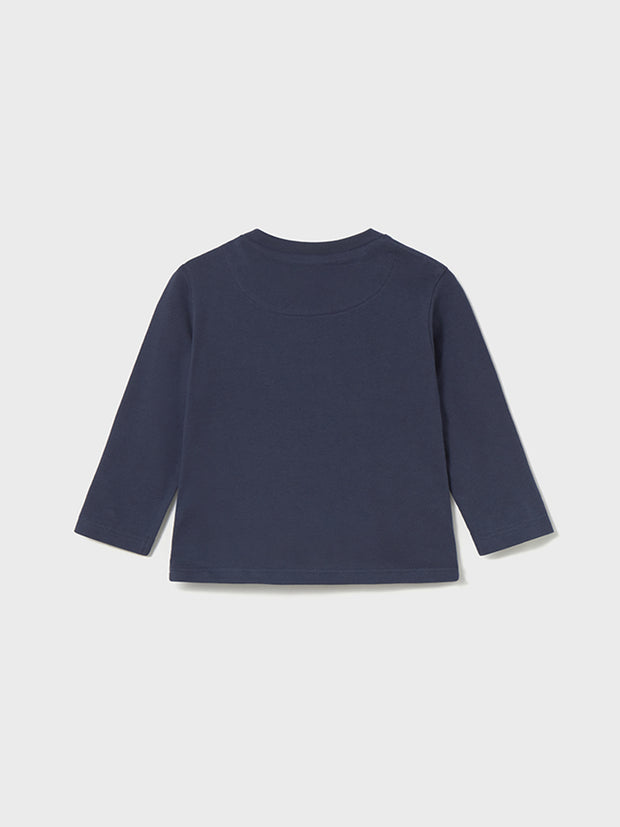 Mayoral Toddler Boy Navy Car Long Sleeve Top (12M-4Y)
